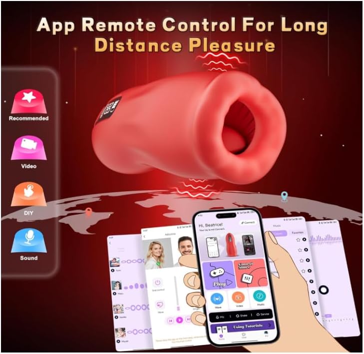 Male Masturbator Sex Toys - Mastuaber Adult Toy for Men Mouth-Wrapped Blowjob Massage Mastuabors with 9 Modes Tongue Licking Vibrating & 3 Suction Modes, Mens Penis Stroker Hands Free Automatic Cup