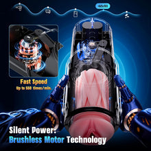 Load image into Gallery viewer, 5X Smooth Thrusting Automatic Heating Male Stroker with App Control
