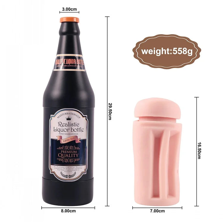XISE avion tasse simulation de dispositif de masturbation masculine Yin type de bouteille de vin adulte fournit des jouets sexuels au nom de